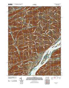Dalmatia 2010 topographic map thumbnail