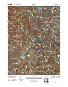 Bakersville 2010 topographic map thumbnail