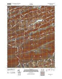 Friedensburg 2010 topographic map thumbnail