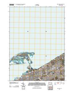 Erie North 2010 topographic map thumbnail