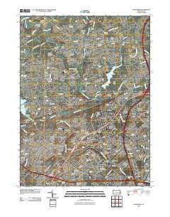 Langhorne 2010 topographic map thumbnail
