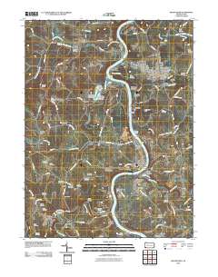 Masontown 2010 topographic map thumbnail
