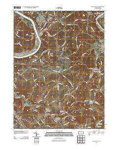 Fayette City 2010 topographic map thumbnail