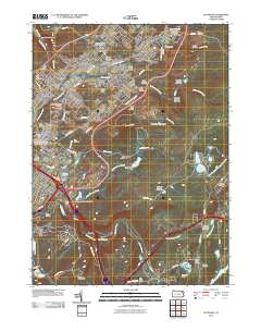 Olyphant 2010 topographic map thumbnail