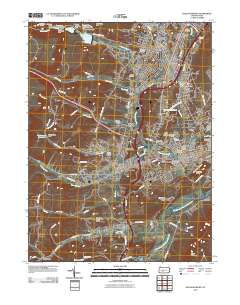 Hollidaysburg 2010 topographic map thumbnail