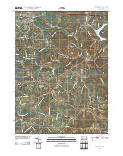 Luthersburg 2010 topographic map thumbnail