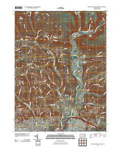 Montoursville North 2010 topographic map thumbnail