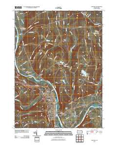 Towanda 2010 topographic map thumbnail