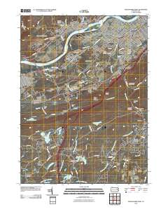 Wilkes-Barre West 2010 topographic map thumbnail