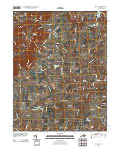 Bluemont 2010 topographic map thumbnail