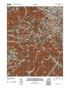 Bent Mountain 2010 topographic map thumbnail