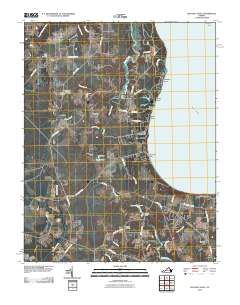 Bacons Castle 2010 topographic map thumbnail