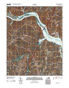 Bracey 2010 topographic map thumbnail