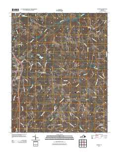 Blairs 2011 topographic map thumbnail