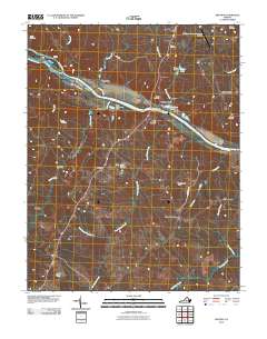 Arvonia 2010 topographic map thumbnail