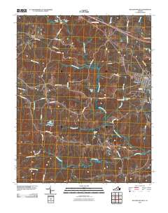 Blackstone West 2010 topographic map thumbnail