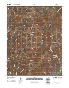 Charlotte Court House 2010 topographic map thumbnail