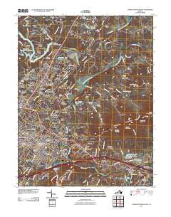 Charlottesville East 2011 topographic map thumbnail