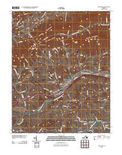 Chilhowie 2010 topographic map thumbnail