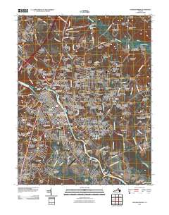 Fredericksburg 2010 topographic map thumbnail