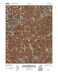 Dugspur 2010 topographic map thumbnail