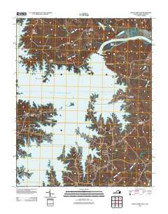 John H Kerr Dam 2011 topographic map thumbnail