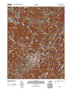 Lexington 2010 topographic map thumbnail