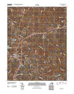 Keysville 2010 topographic map thumbnail
