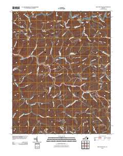Keen Mountain 2010 topographic map thumbnail