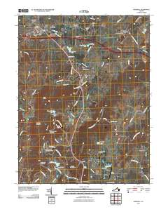 Marshall 2010 topographic map thumbnail