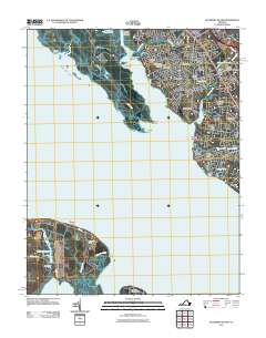 Mulberry Island 2011 topographic map thumbnail