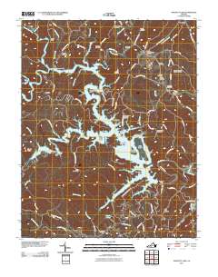 Philpott Lake 2011 topographic map thumbnail