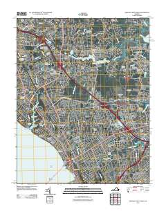 Newport News North 2011 topographic map thumbnail