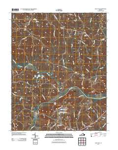 Oak Level 2011 topographic map thumbnail