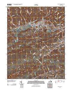 Richlands 2010 topographic map thumbnail
