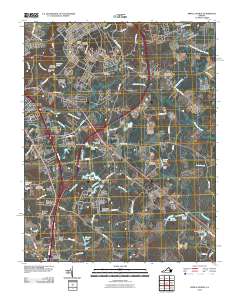 Prince George 2010 topographic map thumbnail