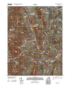 Upperville 2010 topographic map thumbnail