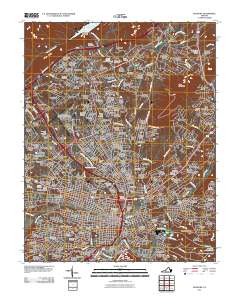 Roanoke 2011 topographic map thumbnail