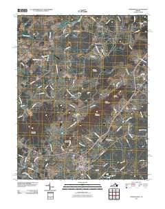 Gordonsville 2010 topographic map thumbnail