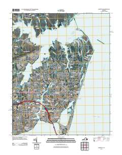 Hampton 2011 topographic map thumbnail