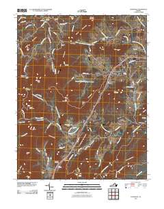Covesville 2010 topographic map thumbnail
