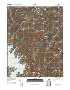 Lake Anna East 2010 topographic map thumbnail
