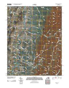 Crimora 2010 topographic map thumbnail