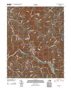 Brookneal 2010 topographic map thumbnail