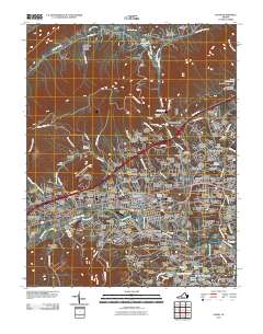 Salem 2010 topographic map thumbnail