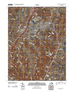 Stephens City 2010 topographic map thumbnail