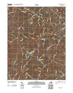 Caledonia 2010 topographic map thumbnail