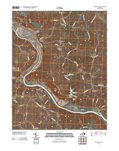 Cartersville 2010 topographic map thumbnail