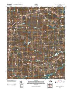 Amelia Court House 2010 topographic map thumbnail