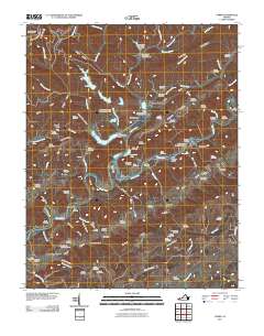 Carbo 2011 topographic map thumbnail